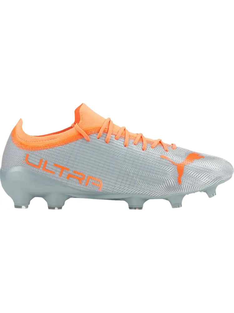 Бутсы Puma Ultra 2.4 FG AG Diamond Silver Neon Citrus — изображение 1 из 1, серебряный