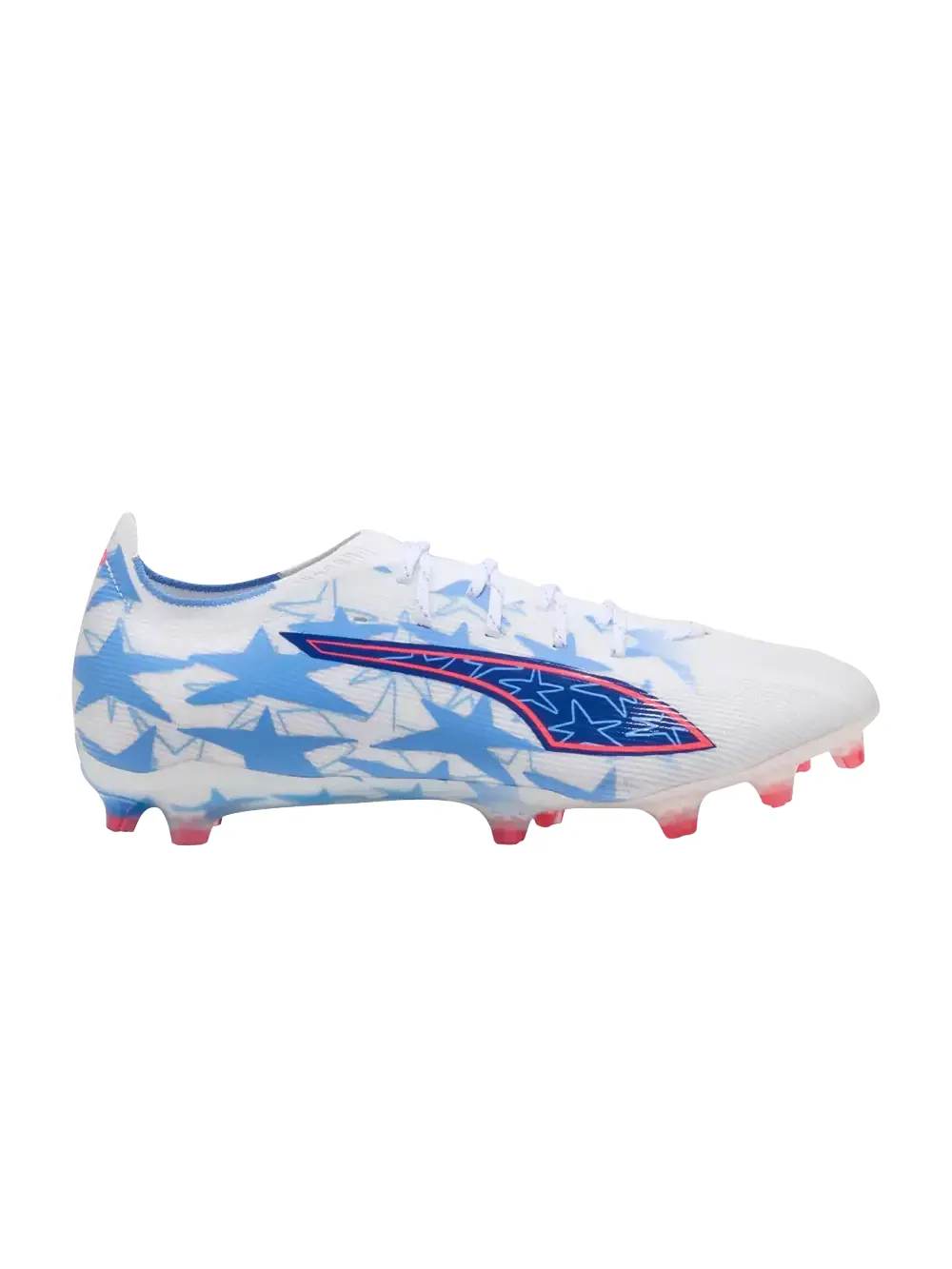Бутсы Kidsuper x Christian Pulisic x Puma Ultra 6 Match — изображение 1 из 1, белый/розовый/синий