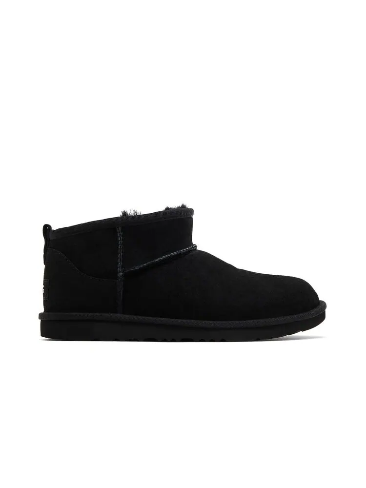 Ботинки UGG Classic Ultra Mini Boot Kids Black — изображение 1 из 6, черный