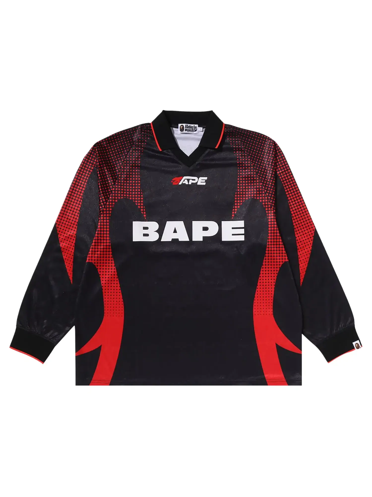Футбольная майка BAPE Ape Flame Monogram Jacquard Logo Relaxed Fit