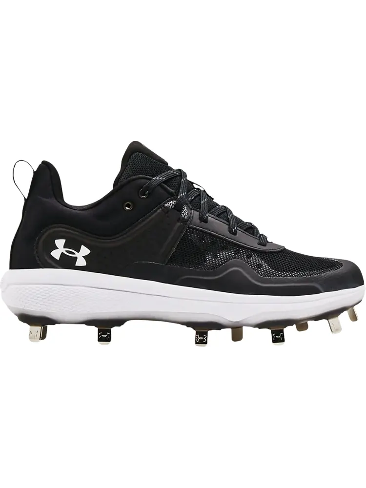 Бутсы Under Armour Wmns Glyde MT Black White — изображение 1 из 1, черный