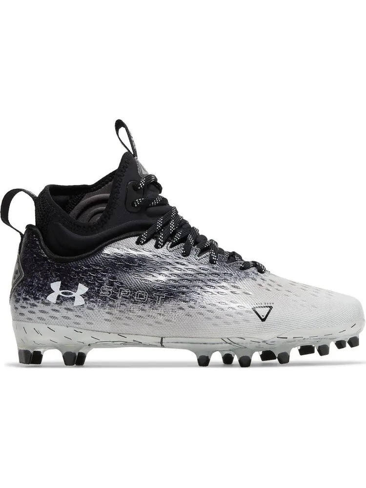 Бутсы Under Armour Spotlight Lux MC 2.0 Black White — изображение 1 из 8, черный