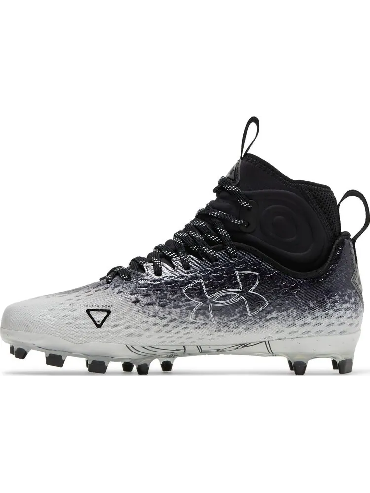 Бутсы Under Armour Spotlight Lux MC 2.0 Black White — изображение 3 из 8, черный