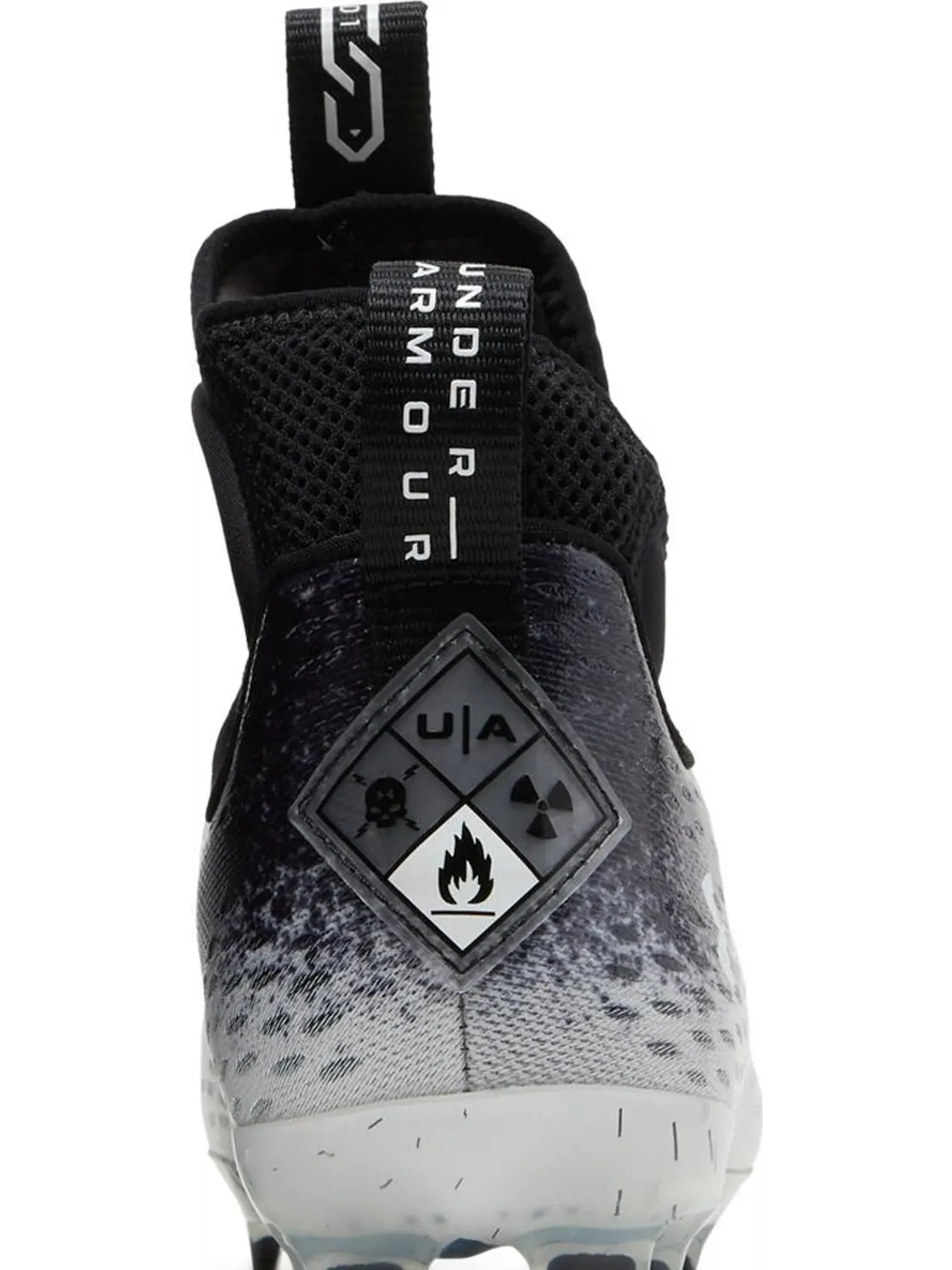 Бутсы Under Armour Spotlight Lux MC 2.0 Black White — изображение 7 из 8, черный