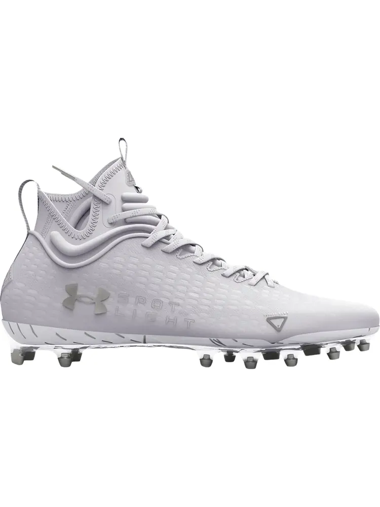 Бутсы Under Armour Spotlight Lux MC 2.0 White Metallic Silver — изображение 1 из 2, белый