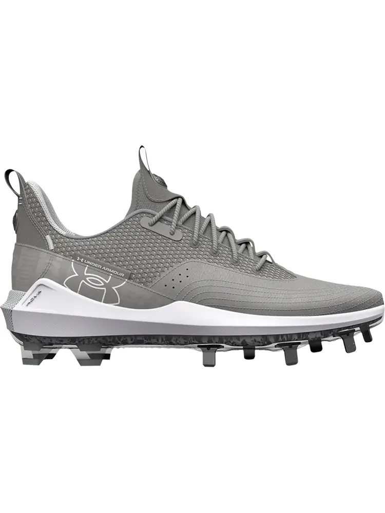 Бутсы Under Armour Harper 7 Low ST Grey White — изображение 1 из 1, серый