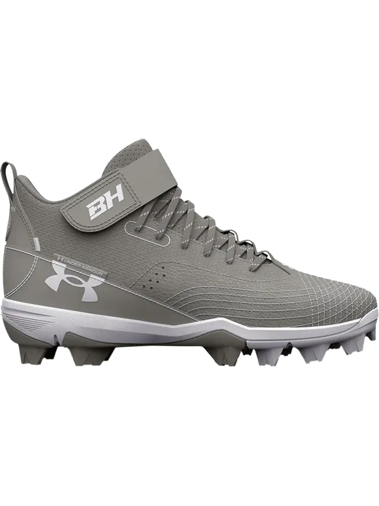 Бутсы Under Armour Harper 7 Mid RM GS Grey White — изображение 1 из 1, серый