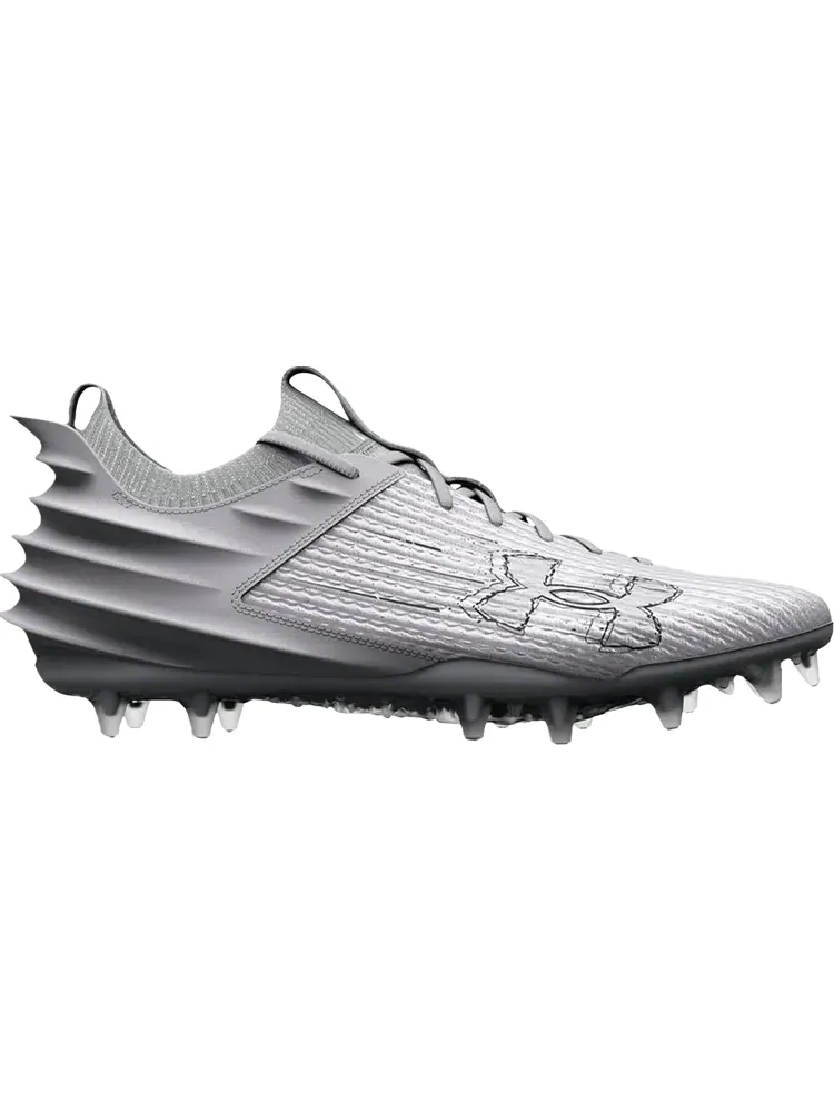 Бутсы Under Armour Blur Smoke 2.0 MC White Metallic Silver — изображение 1 из 1, белый