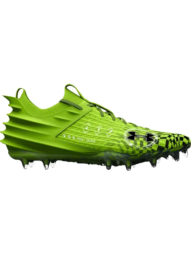 Бутсы Under Armour Blur Smoke 2.0 MC LE AA Lime Surge — изображение 1 из 1, зеленый