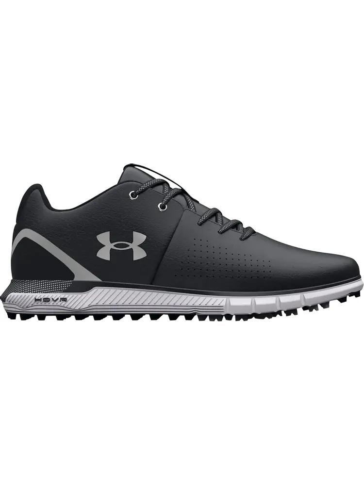 Бутсы Under Armour HOVR Fade 2 Spikeless Golf 2E Wide Black Metallic Silver — изображение 1 из 1, черный