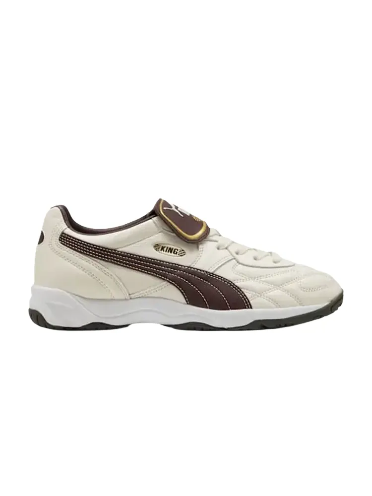 Бутсы Puma King Indoor — изображение 1 из 1, белый коричневый