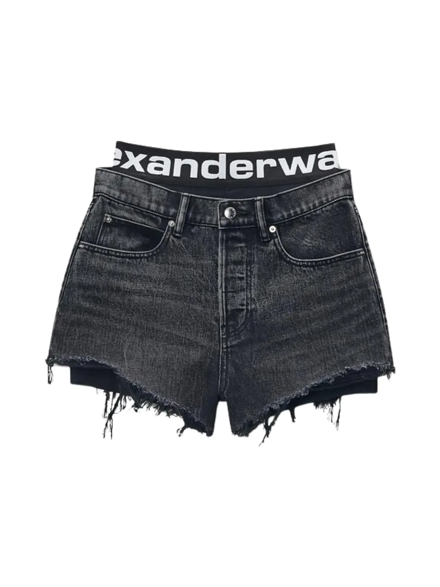 Велосипедные шорты Alexander Wang с логотипом, предварительно уложенные, свободного кроя