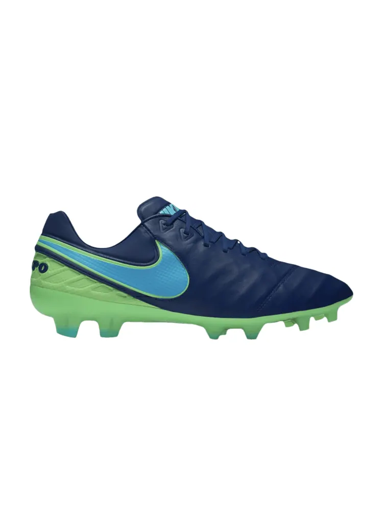 Бутсы Nike Tiempo Legend 6 FG 'Coastal Blue Rage Green' — изображение 1 из 1, синий/синий/зеленый