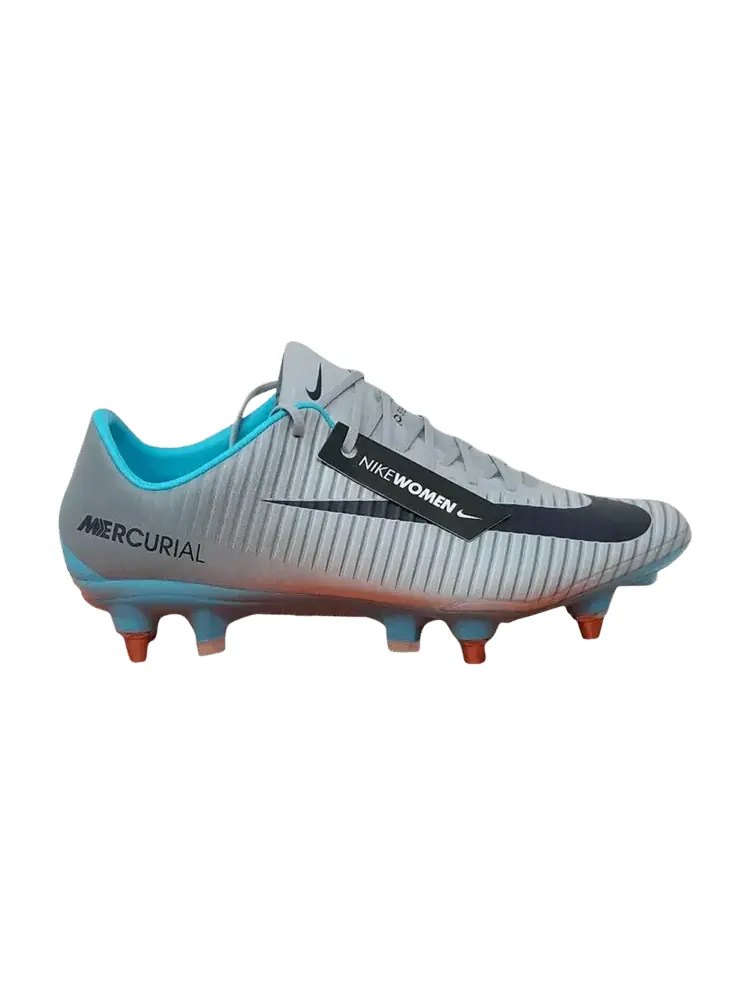 Бутсы Nike Wmns Mercurial Vapor 11 SG Pro 'Wolf Grey Purple Dynasty' — изображение 1 из 1, серый/фиолетовый