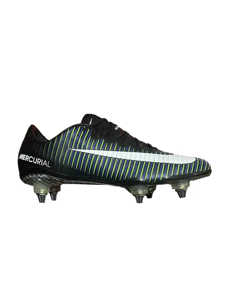 Бутсы Nike Mercurial Vapor 11 SG ACC Pro 'Dark Lightning Pack' — изображение 1 из 1, черный/белый/зеленый