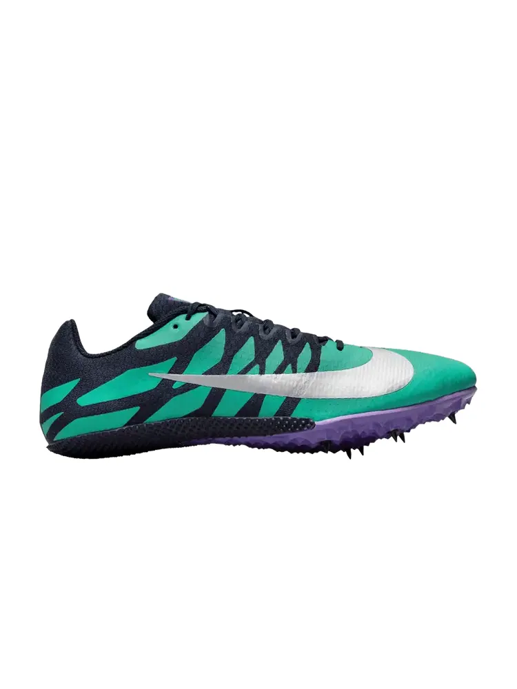 Бутсы Nike Zoom Rival S 9 'Obsidian Emerald' — изображение 1 из 1, металлик серебристый