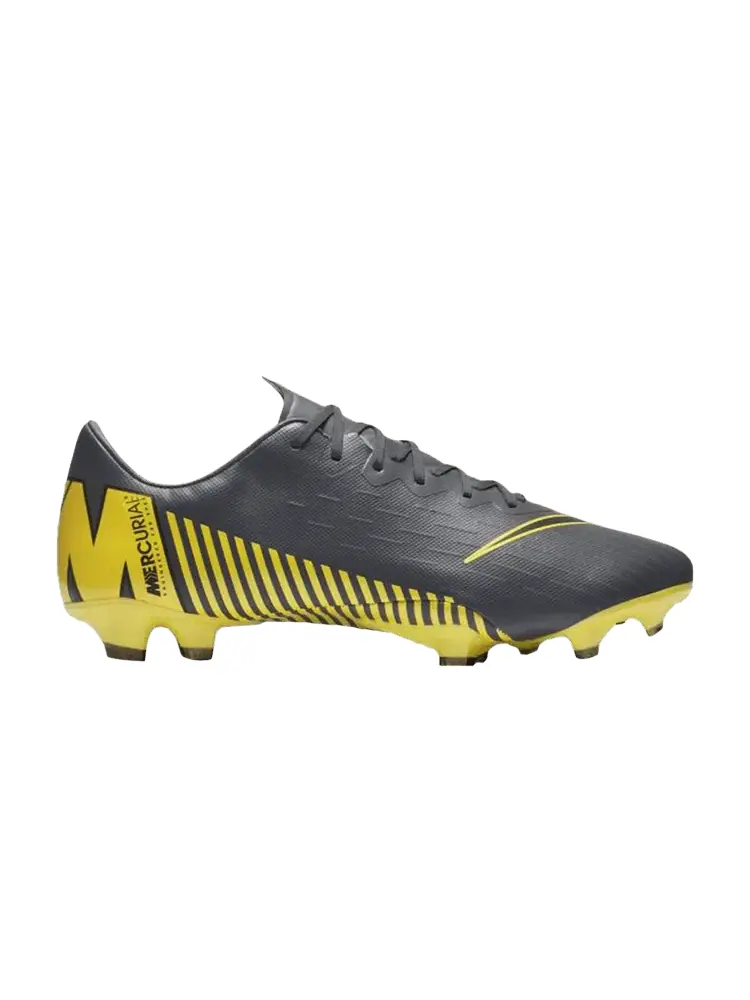 Бутсы Nike Mercurial Vapor 12 Pro FG 'Dark Grey Yellow' — изображение 1 из 1