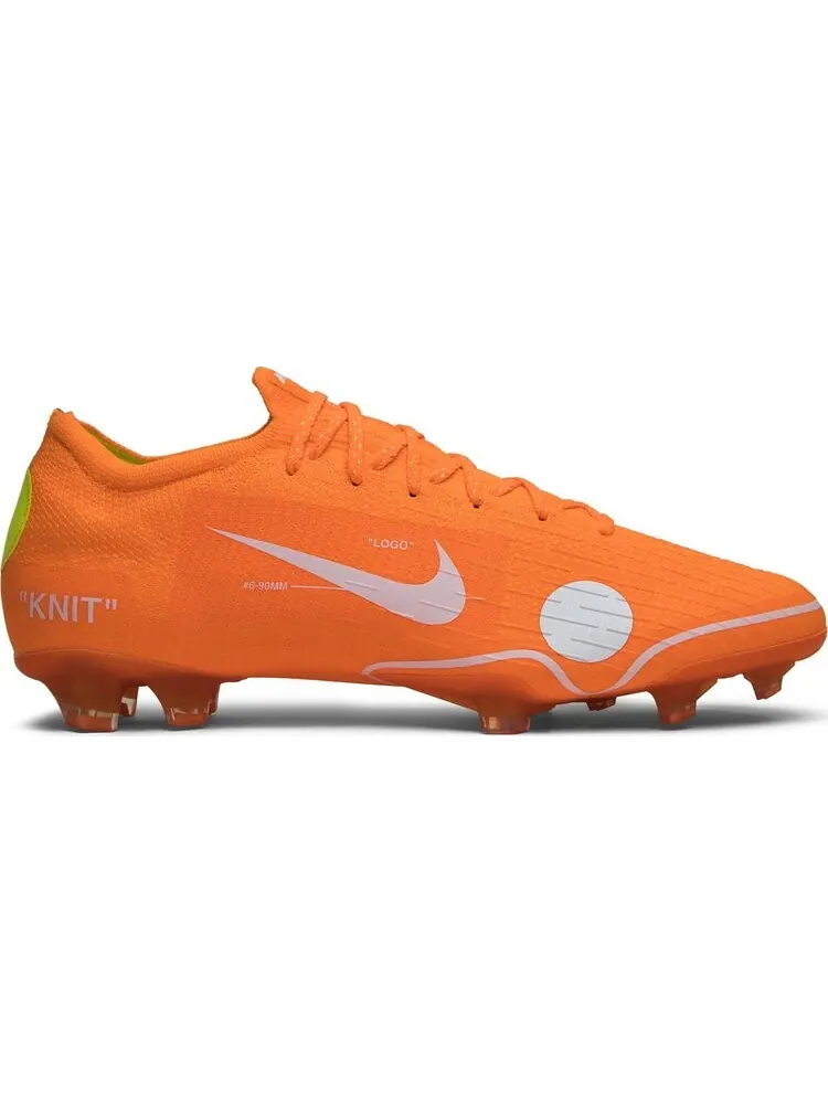 Бутсы Nike Off-White x Mercurial Vapor 360 'Orange' — изображение 1 из 8, оранжевый