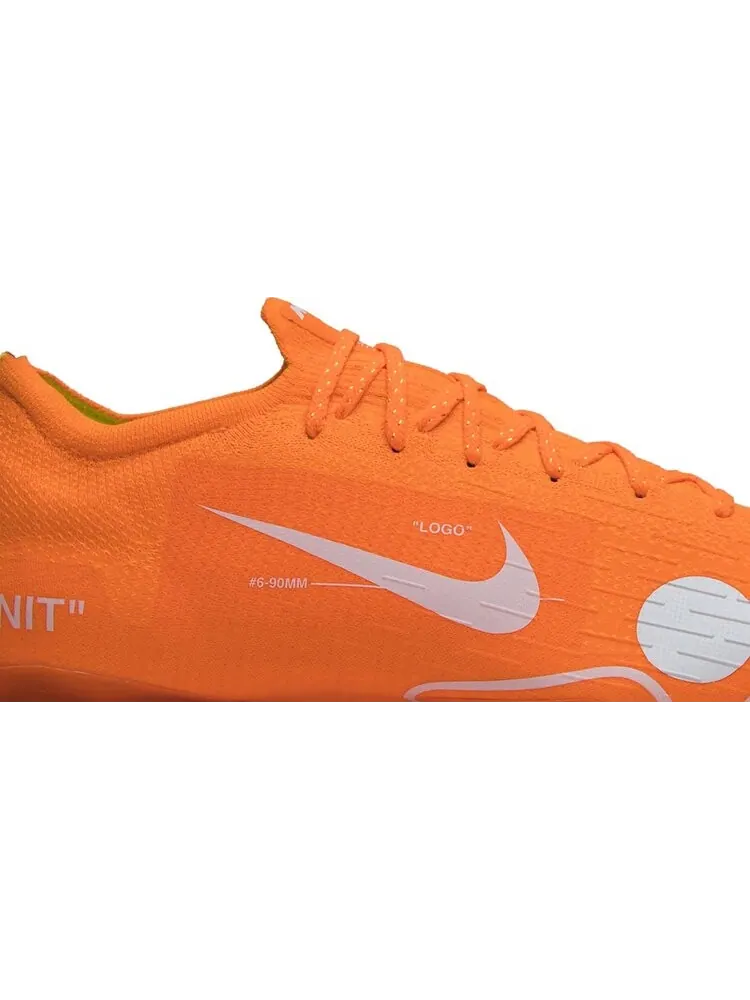 Бутсы Nike Off-White x Mercurial Vapor 360 'Orange' — изображение 2 из 8, оранжевый