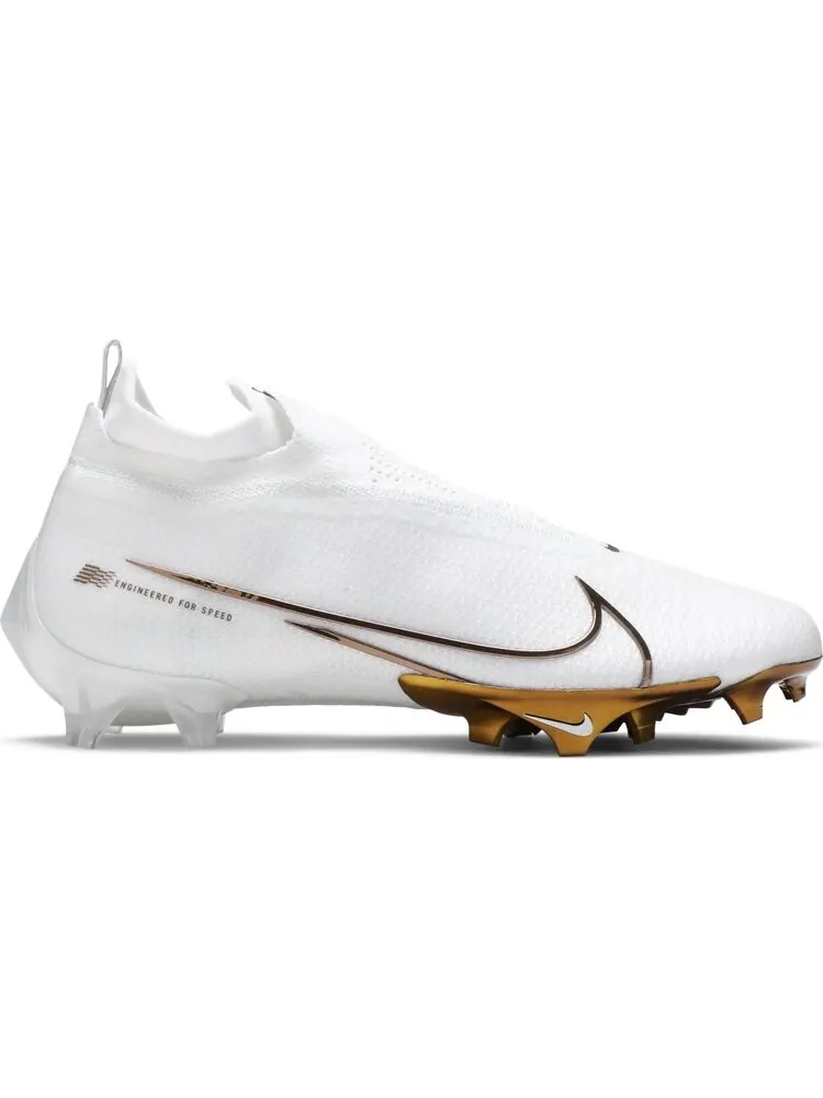 Бутсы Nike Vapor Edge Elite 360 Flyknit 'White Metallic Gold' — изображение 1 из 8, белый