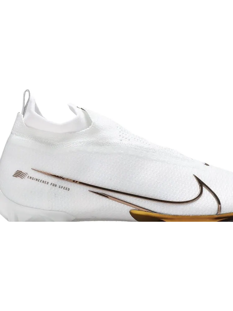 Бутсы Nike Vapor Edge Elite 360 Flyknit 'White Metallic Gold' — изображение 2 из 8, белый
