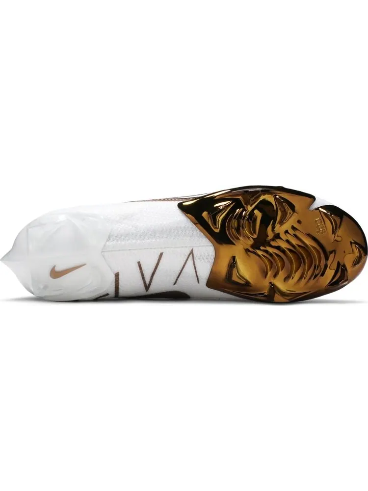 Бутсы Nike Vapor Edge Elite 360 Flyknit 'White Metallic Gold' — изображение 4 из 8, белый