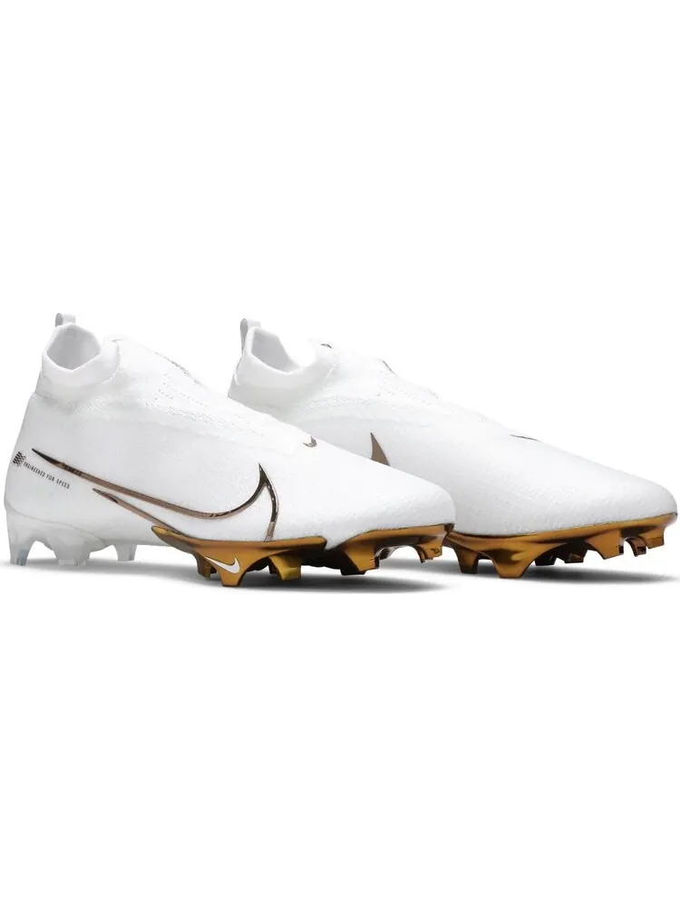 Бутсы Nike Vapor Edge Elite 360 Flyknit 'White Metallic Gold' — изображение 8 из 8, белый