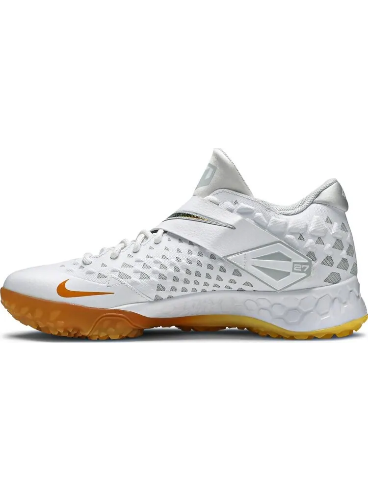Бутсы Nike Force Zoom Trout 6 Turf 'White Magma Orange' — изображение 3 из 8, белый