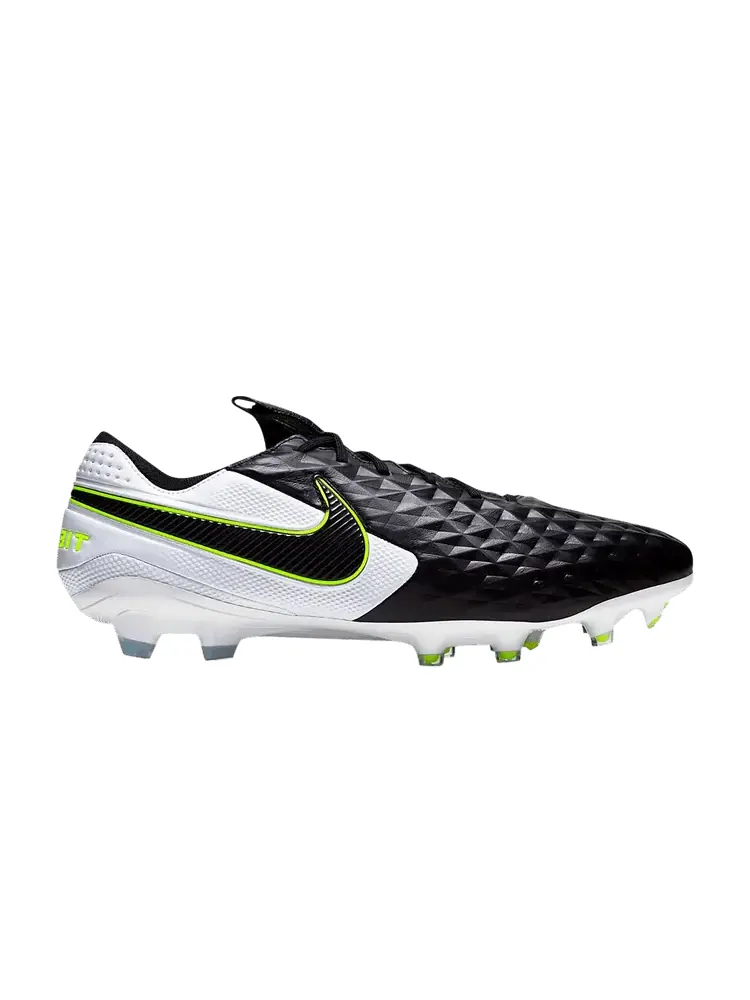 Бутсы Nike Tiempo Legend 8 Elite FG 'Black Volt' — изображение 1 из 1, черный/белый