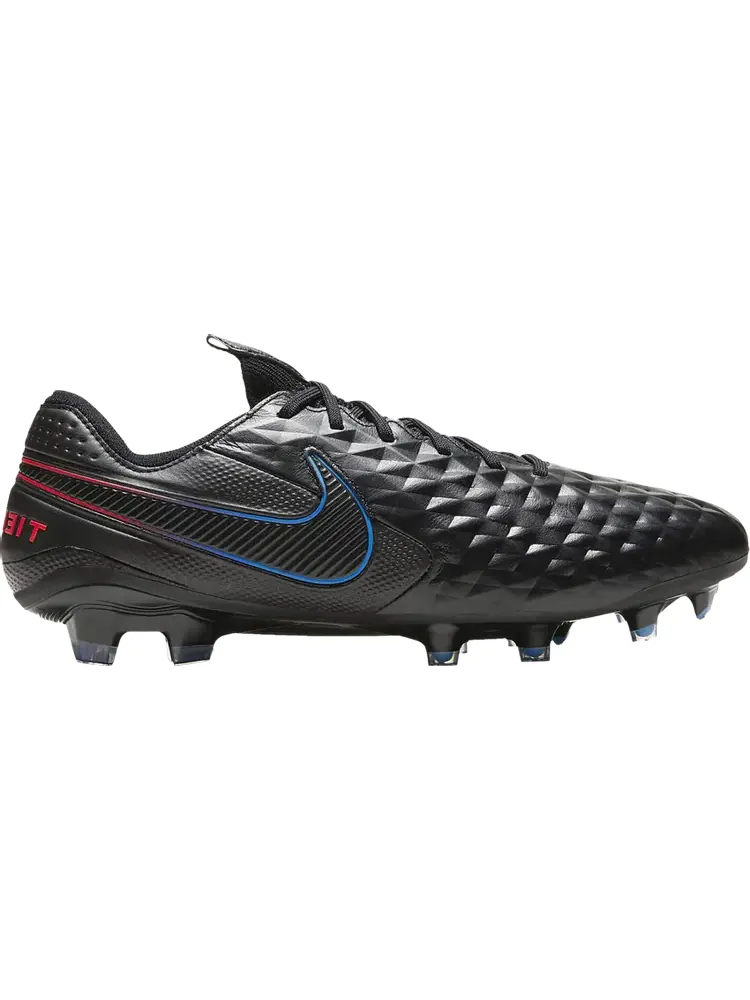 Бутсы Nike Tiempo Legend 8 Elite FG 'Black Siren Red Photo Blue' — изображение 1 из 1, черный