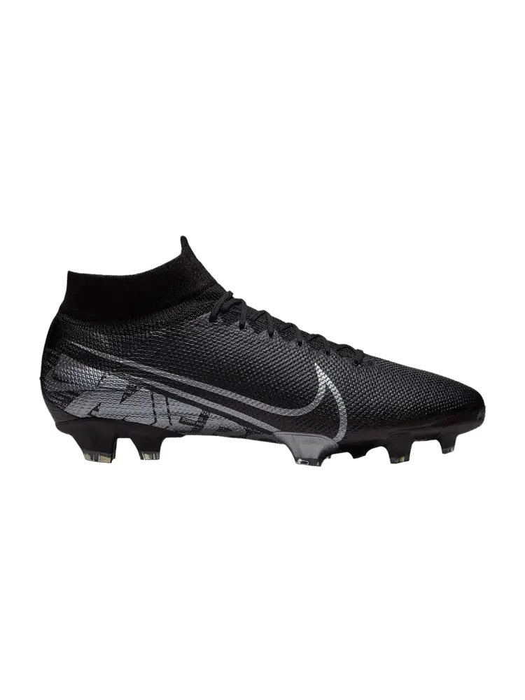 Бутсы Nike Mercurial Superfly 7 Pro FG 'Black Metallic Cool Grey' — изображение 1 из 1, черный/металлик серый