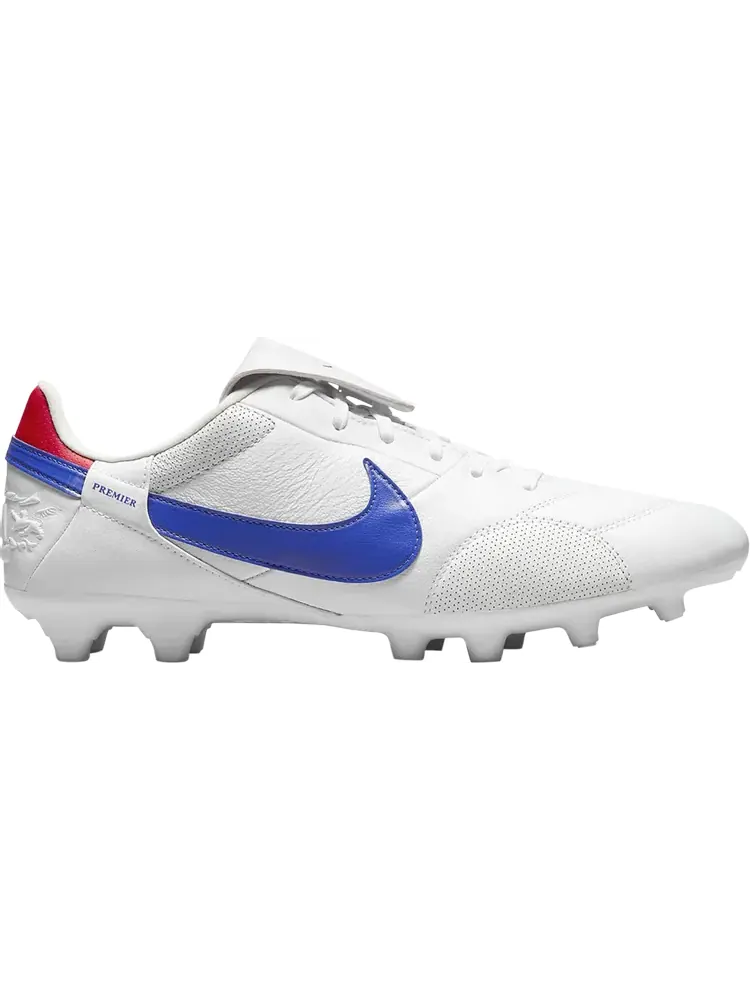 Бутсы Nike Premier 3 FG 'White Royal Red' — изображение 1 из 1, белый