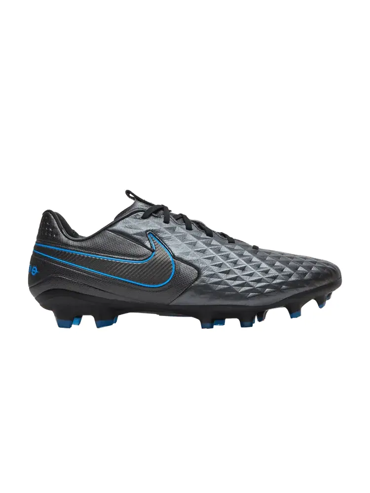 Бутсы Nike Tiempo Legend 8 Pro FG 'Black Blue Hero' — изображение 1 из 9, черный/синий/черный