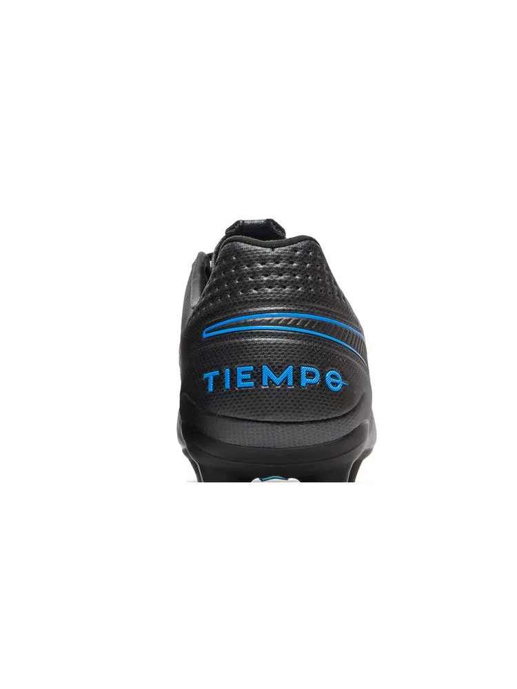 Бутсы Nike Tiempo Legend 8 Pro FG 'Black Blue Hero' — изображение 8 из 9, черный/синий/черный