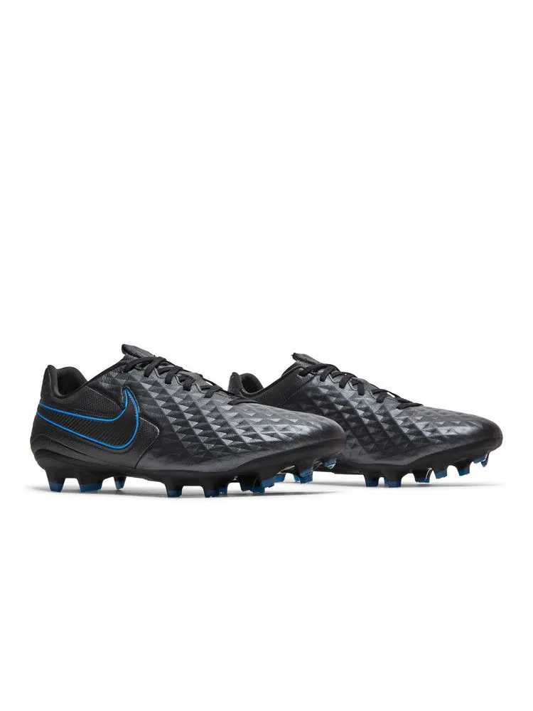 Бутсы Nike Tiempo Legend 8 Pro FG 'Black Blue Hero' — изображение 9 из 9, черный/синий/черный