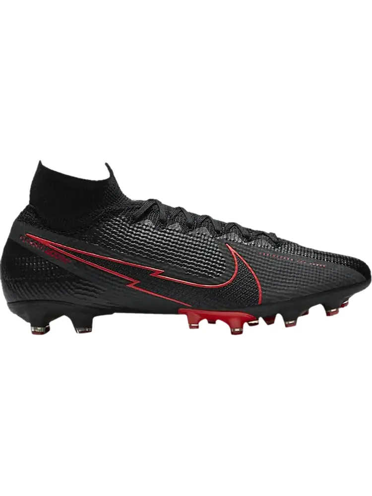 Бутсы Nike Mercurial Superfly 7 Elite AG Pro 'Black Chile Red' — изображение 1 из 1, черный