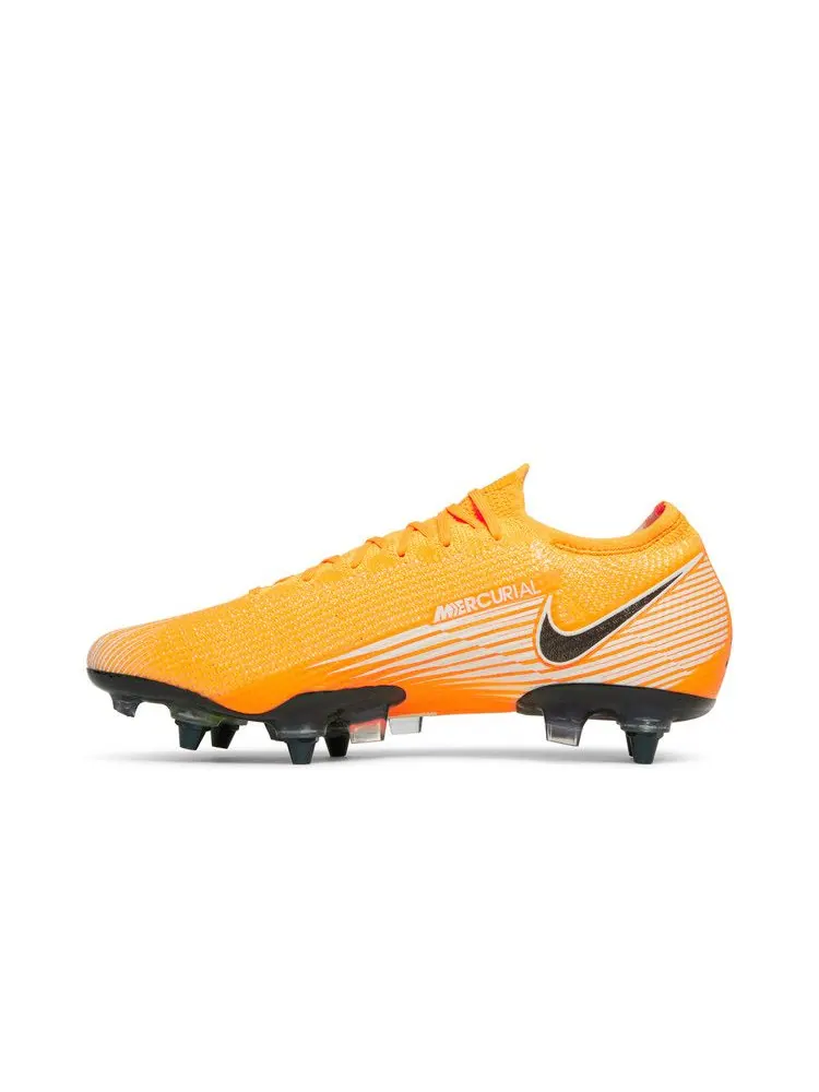 Бутсы Nike Mercurial Vapor 13 Elite SG Pro AC 'Laser Orange' — изображение 4 из 9, оранжевый/черный/белый