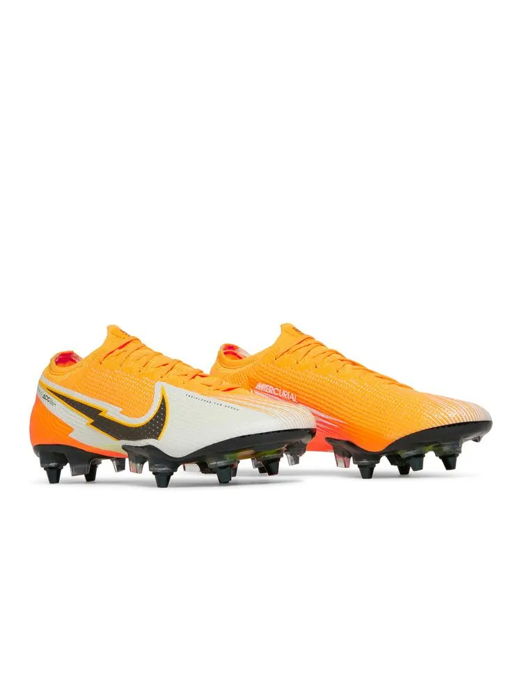 Бутсы Nike Mercurial Vapor 13 Elite SG Pro AC 'Laser Orange' — изображение 9 из 9, оранжевый/черный/белый