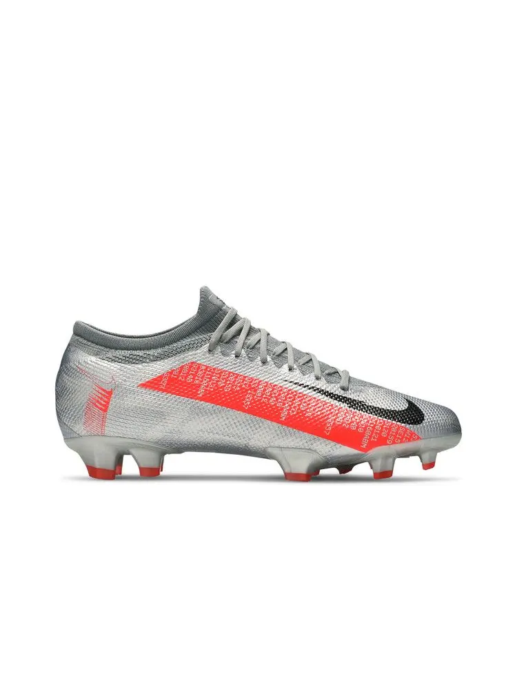 Бутсы Nike Mercurial Vapor 13 Pro FG 'Metallic Grey Crimson' — изображение 2 из 9