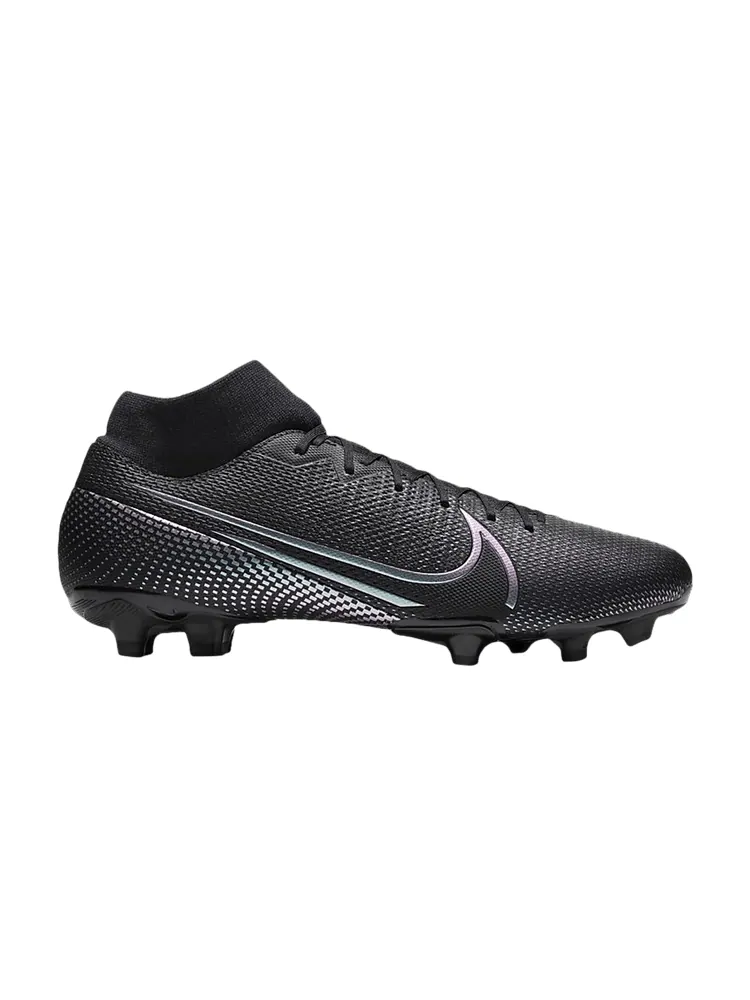 Бутсы Nike Mercurial Superfly 7 Academy MG 'Black Iridescent' — изображение 1 из 1, черный/черный