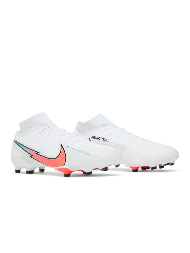 Бутсы Nike Mercurial Superfly 7 Academy MG 'White Crimson Jade' — изображение 9 из 9, белый