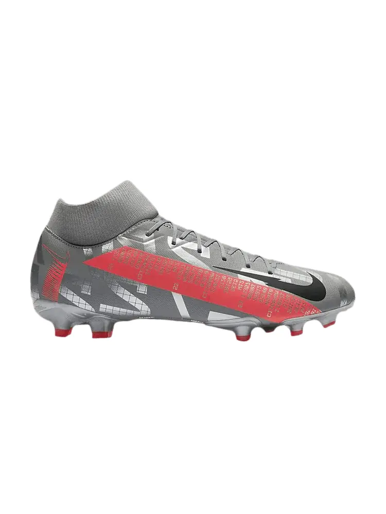 Бутсы Nike Mercurial Superfly 7 Academy MG 'Metallic Grey Crimson' — изображение 1 из 1