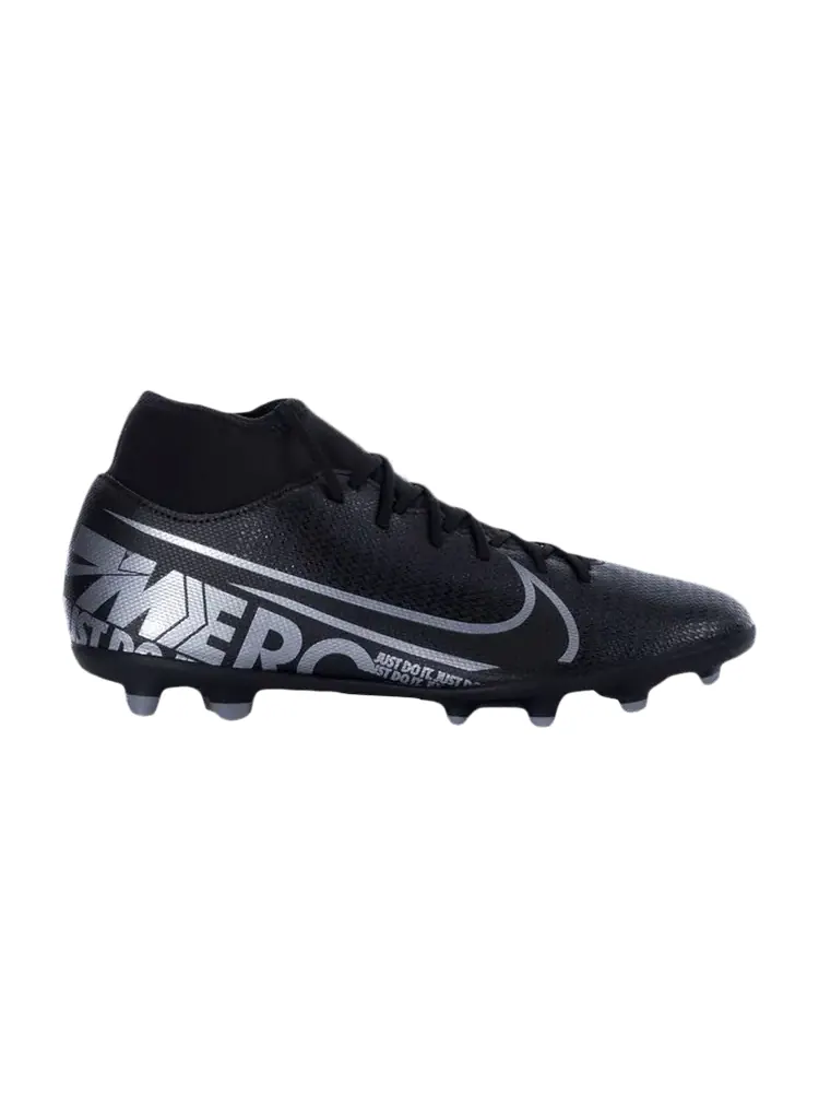 Бутсы Nike Mercurial Superfly 7 Club MG 'Black Metallic Cool Grey' — изображение 1 из 1