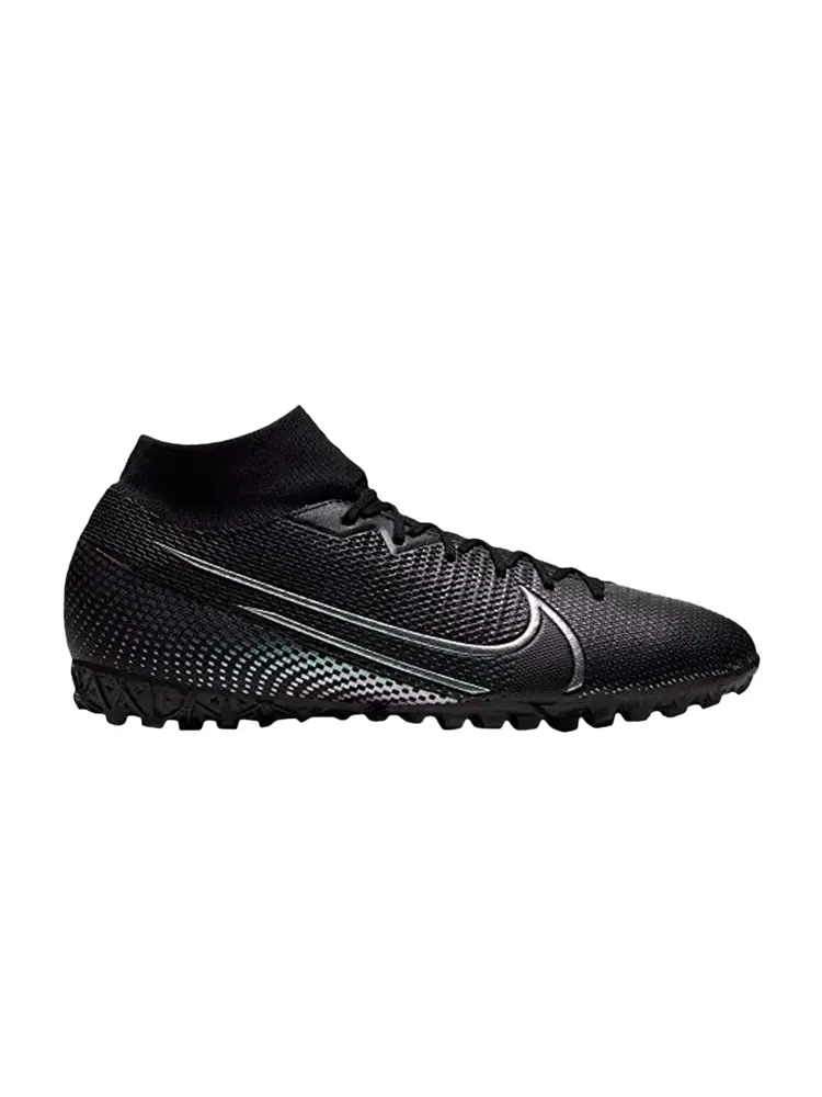 Бутсы Nike Mercurial Superfly 7 Academy TF 'Black' — изображение 1 из 1, черный/черный