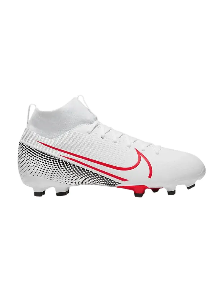Бутсы Nike Mercurial Superfly 7 Academy MG GS 'White Crimson' — изображение 1 из 1, белый/черный
