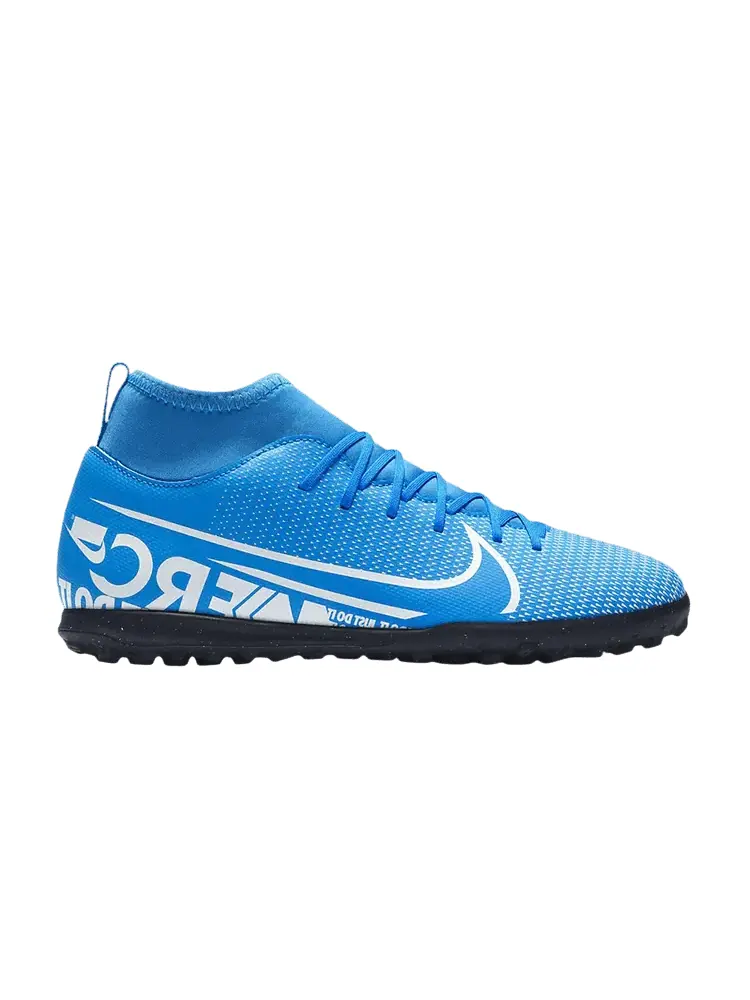 Бутсы Nike Mercurial Superfly 7 Club TF GS 'New Lights' — изображение 1 из 1, синий/белый///черный