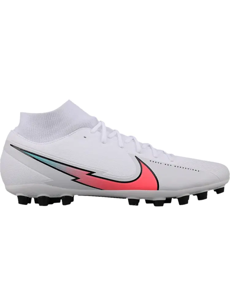 Бутсы Nike Mercurial Superfly 7 Academy AG 'White Flash Crimson' — изображение 1 из 1, белый