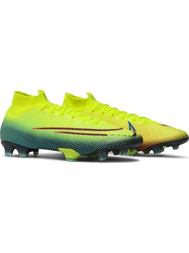 Бутсы Nike Mercurial Superfly 7 Elite MDS FG 'Lemon Venom Aurora' — изображение 8 из 8, желтый