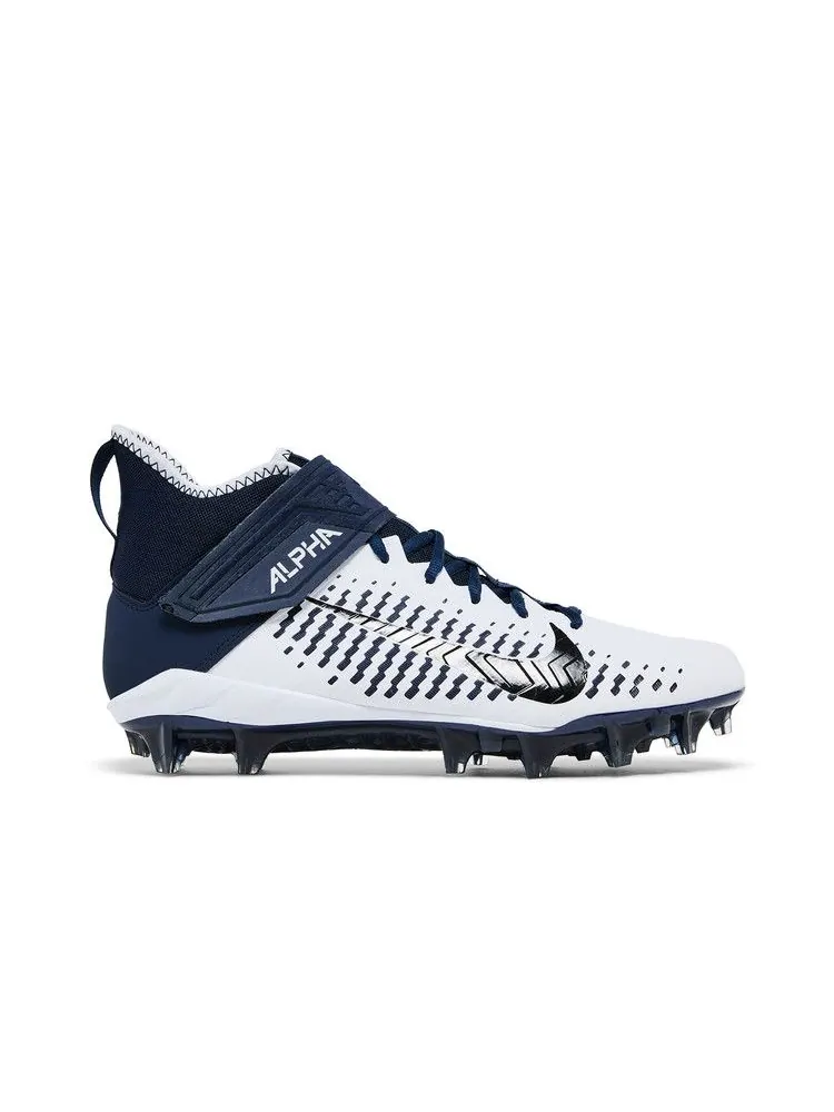 Бутсы Air Jordan Alpha Menace Pro 2 Mid 'White College Navy' — изображение 2 из 9, белый/черный/темно-синий