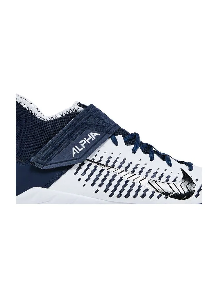 Бутсы Air Jordan Alpha Menace Pro 2 Mid 'White College Navy' — изображение 3 из 9, белый/черный/темно-синий